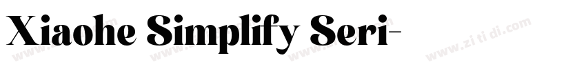 Xiaohe Simplify Seri字体转换